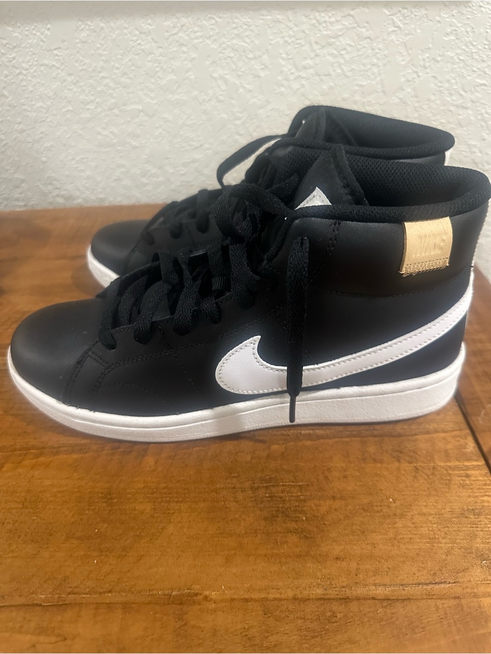Nike Black and White High-Top Sneakers NWOT